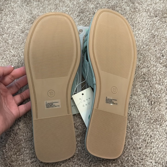 A New Day Dulce Padded Knot Slide Sandals Size 10 Color Light Blue - Picture 6 of 7